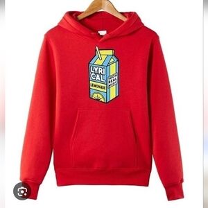 Lyrical Lemonade Red Hoodie Sweatshirt Men's Size Large